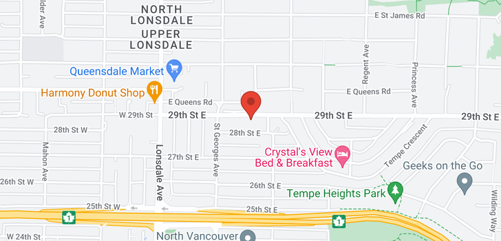 map of 231 E 29TH STREET